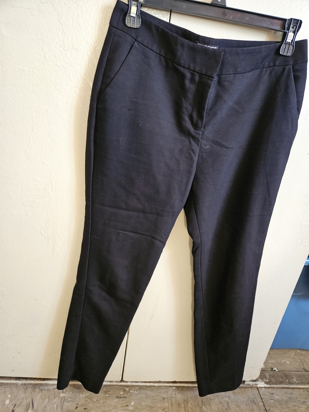 Express Black Straight-Leg Trousers